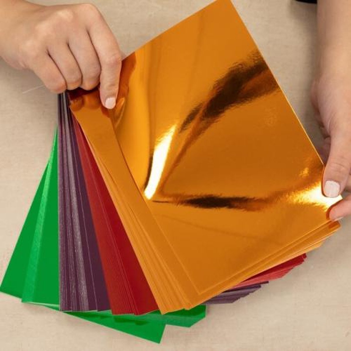 Crafters Companion - A5 Mixed Mirror Cardstock a 100 st - Halloween/Fall